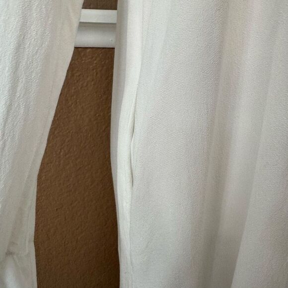 Free People Size S Ruffle Tunic Top White Renaissance Cosplay Pirate Victorian - Picture 4 of 9